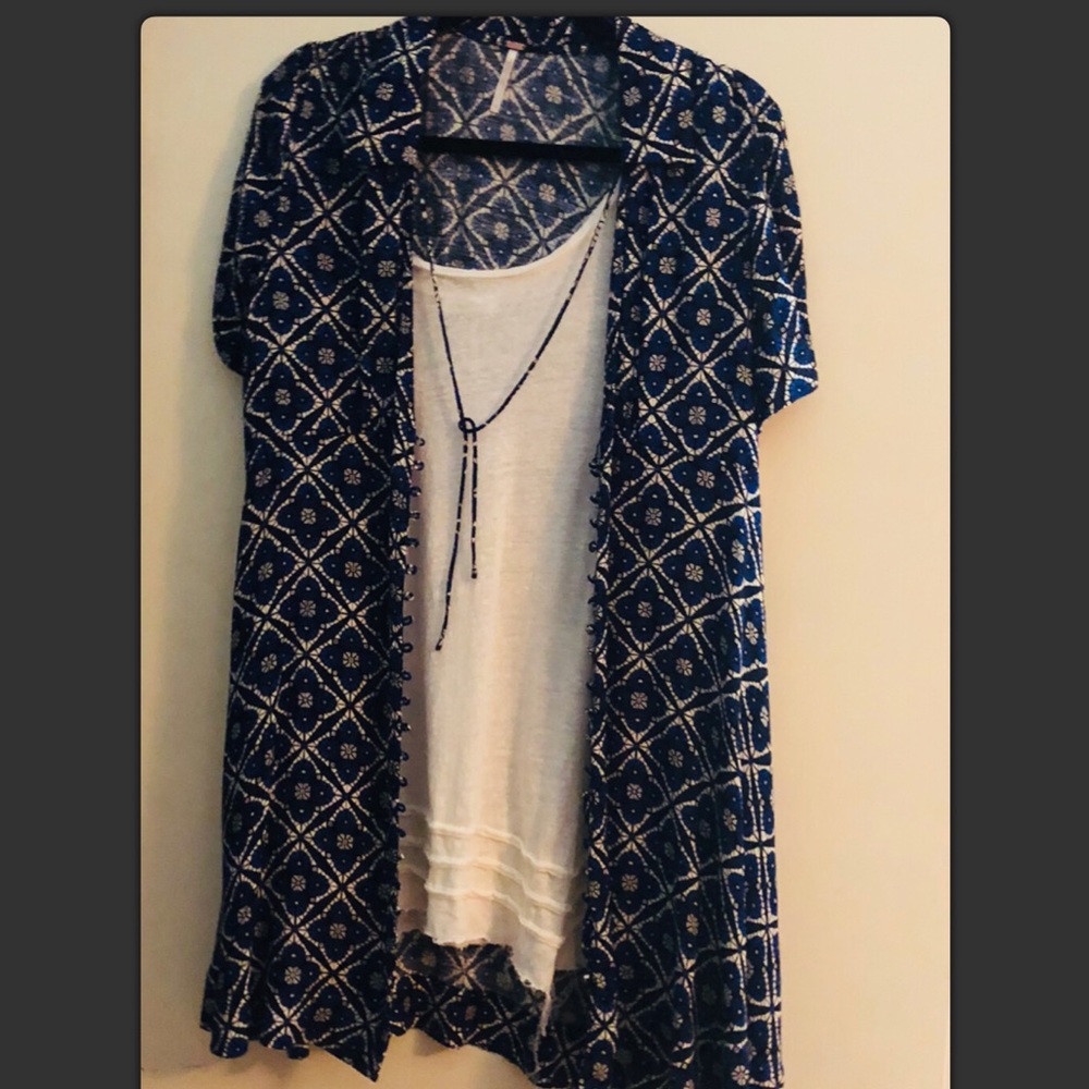 Free People NWT  dress/tunic/cardigan button up